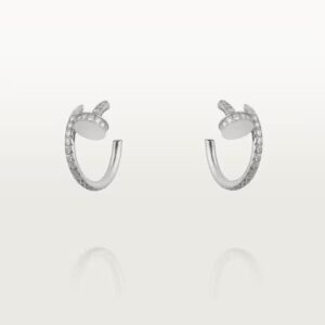 Cartier Juste un Clou hoop earrings, small model, paved