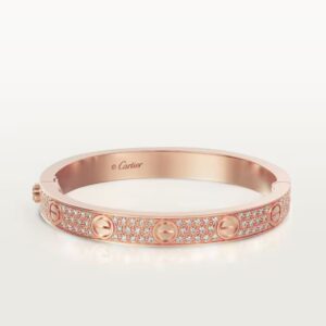 Cartier LOVE bracelet, classic model, paved