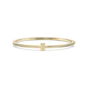 Tiffany T Diamond Hinged Wire Bangle