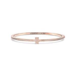 Tiffany T Diamond Hinged Wire Bangle