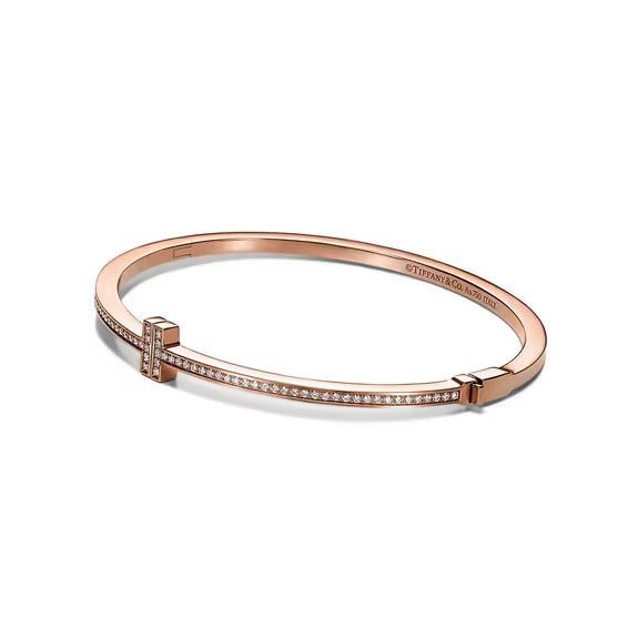 Tiffany T Diamond Hinged Wire Bangle - Image 5