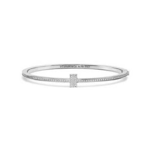Tiffany T Diamond Hinged Wire Bangle
