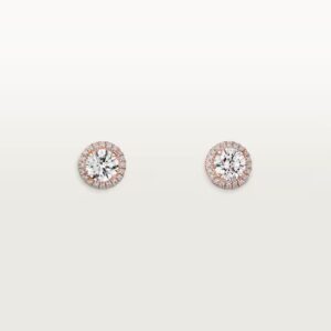 Cartier Destinée stud earrings, 2 brilliant-cut diamonds, paved