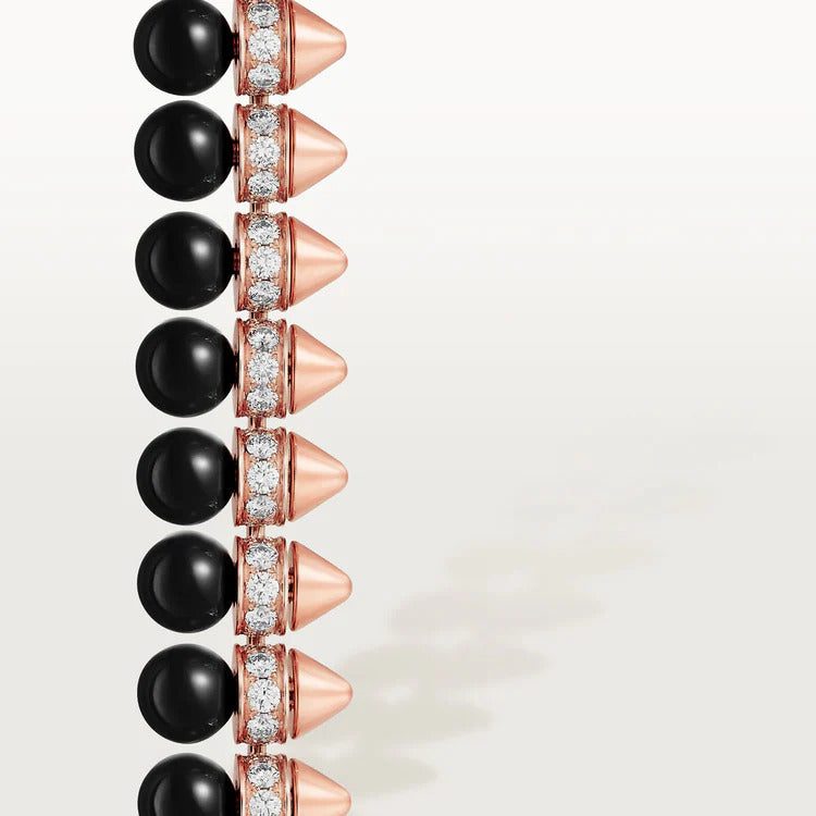 Cartier Clash de Cartier bracelet, flexible, onyx, extra-large model, diamonds - Image 4