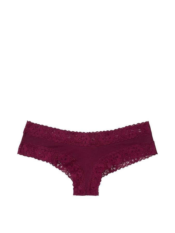 Victoria's Secret Lace Waist Cotton Cheeky Panty - Image 3