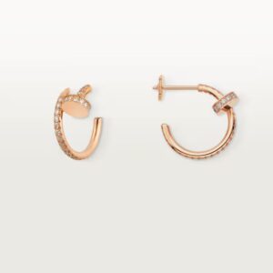 Cartier Juste un Clou hoop earrings, small model, paved
