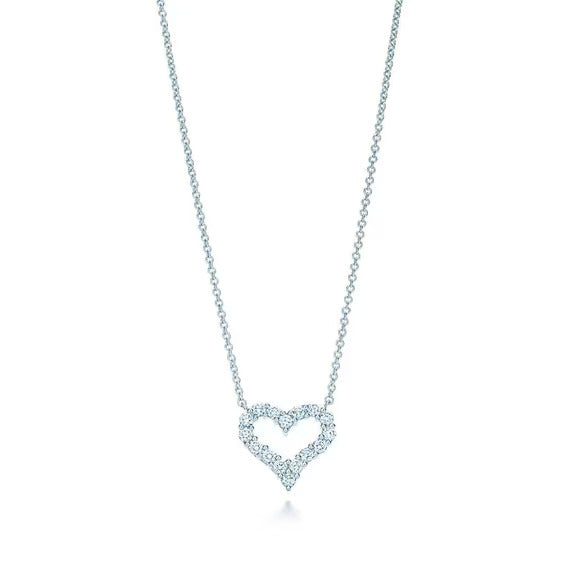 Tiffany Diamond Heart Pendant