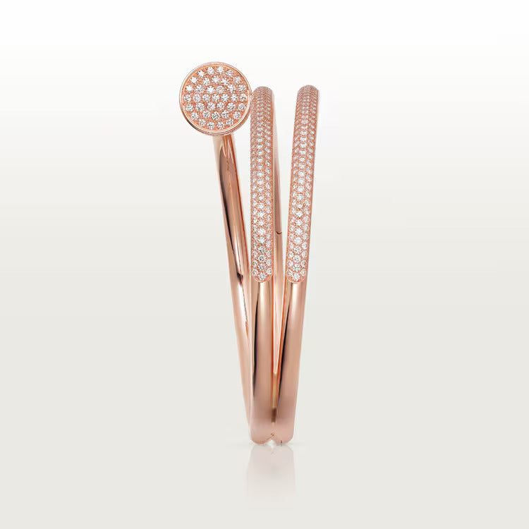 Cartier Juste un Clou bracelet, double, half-paved - Image 4