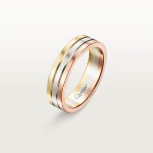 Cartier Vendome Louis Cartier wedding band, 4.8 mm width