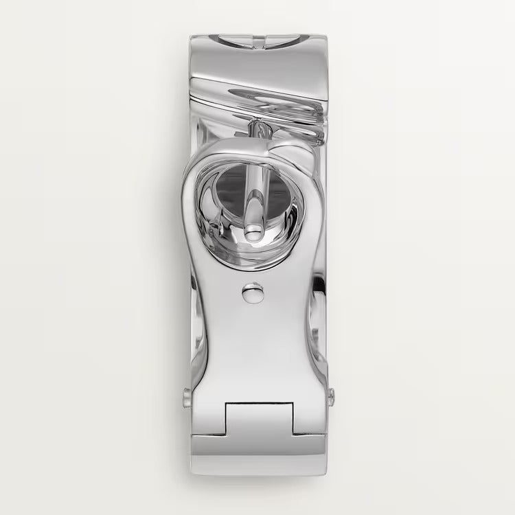 Cartier LOVE hoop earrings, classic model, 2 diamonds - Image 3