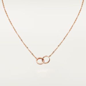 Cartier LOVE pendant, half-paved