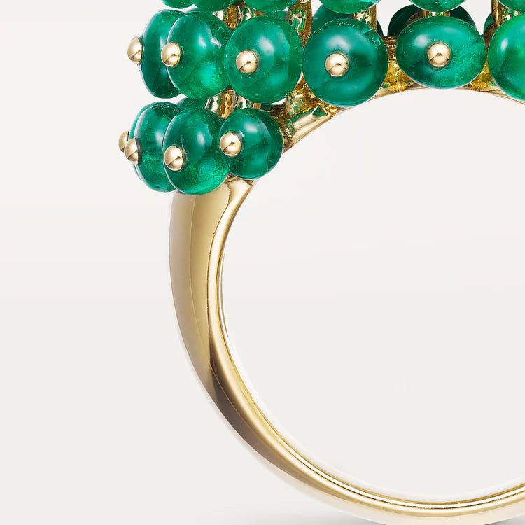Cartier Cactus de Cartier ring, emerald beads, 1 diamond - Image 4