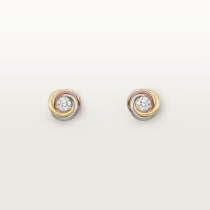 Cartier Trinity stud earrings, 2 diamonds