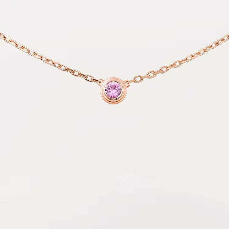 Cartier d'Amour pendant, pink sapphire