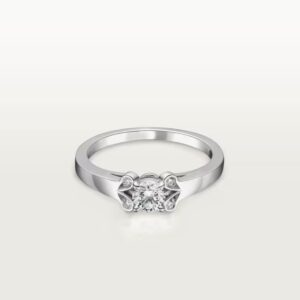Cartier Ballerine solitaire, brilliant-cut diamond