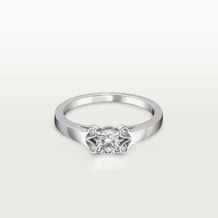 Cartier Ballerine solitaire, brilliant-cut diamond
