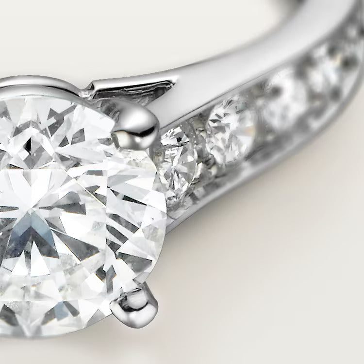 Cartier 1895 solitaire, brilliant-cut diamond, paved - Image 3