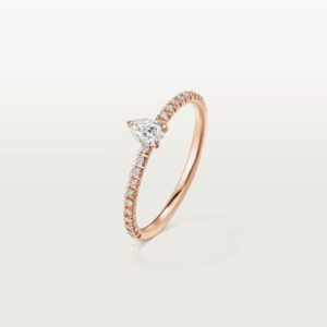 Cartier Etincelle de Cartier ring, pear-shaped diamond, paved