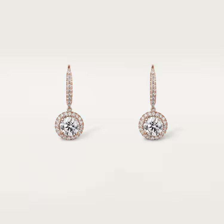 Cartier Destinée sleeper earrings, 2 brilliant-cut diamonds, paved - Image 3