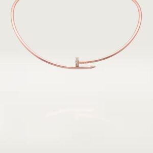 Cartier Juste un Clou torque necklace, small model, diamonds