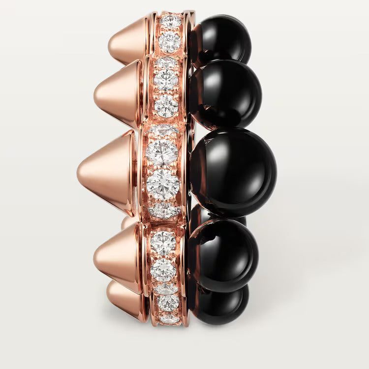 Cartier Clash de Cartier hoop earrings, onyx, extra-large model, diamonds - Image 3