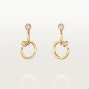Cartier Juste un Clou earrings, double, diamonds