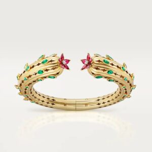 Cartier Cactus de Cartier bracelet, emeralds, 2 diamonds