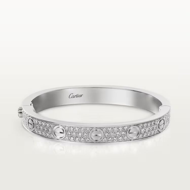 Cartier LOVE bracelet, classic model, paved