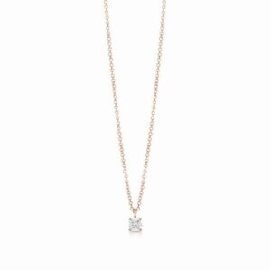 Tiffany Solitaire Diamond Pendant