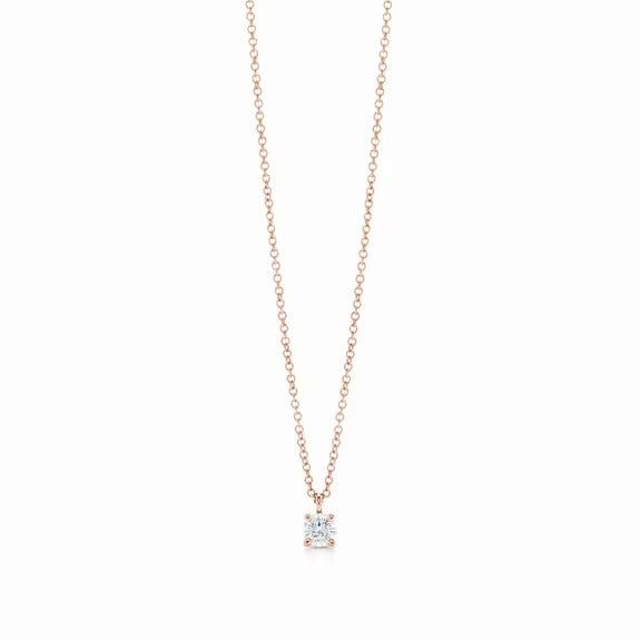 Tiffany Solitaire Diamond Pendant