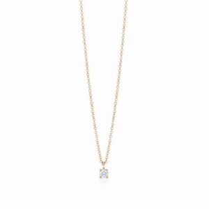 Tiffany solitaire diamond pendant