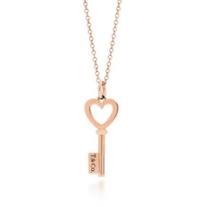 Tiffany Heart Key Pendant