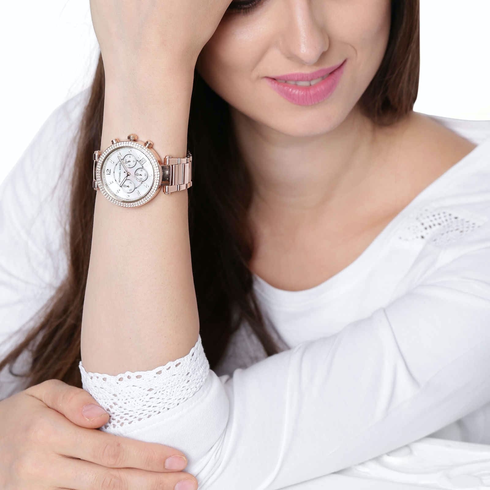 Michael Kors Parker Rose Gold Watch - Image 2