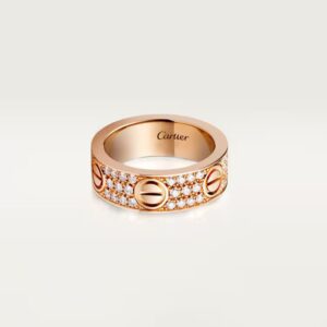 Cartier LOVE ring, classic model, paved