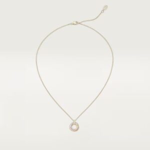 Cartier Trinity pendant, small model, half-paved