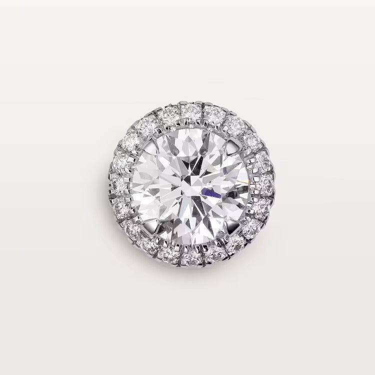 Cartier Destinée stud earrings, 2 brilliant-cut diamonds, paved - Image 2