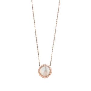 Tiffany Diamond and Mother-of-pearl Circle Pendant