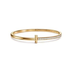 Tiffany T T1 Narrow Diamond Hinged Bangle