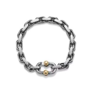 Tiffany 1837™ Makers Heritage Edition Wide Chain Bracelet in Sterling Silver and 18k Gold