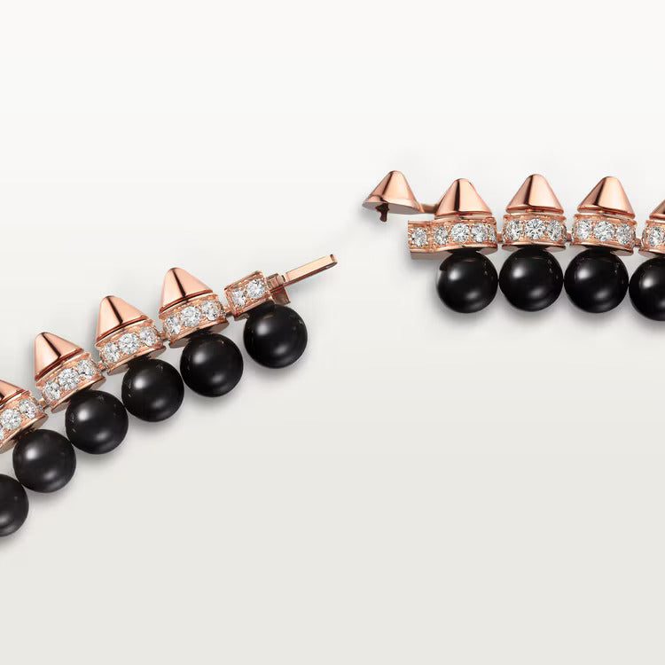 Cartier Clash de Cartier necklace, flexible, onyx, extra-large model, diamonds - Image 3