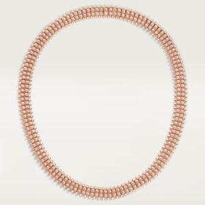 Cartier Clash de Cartier necklace, flexible, double row, paved