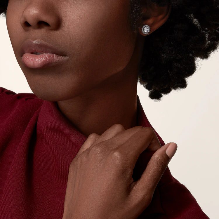 Cartier Destinée stud earrings, 2 brilliant-cut diamonds, paved - Image 4