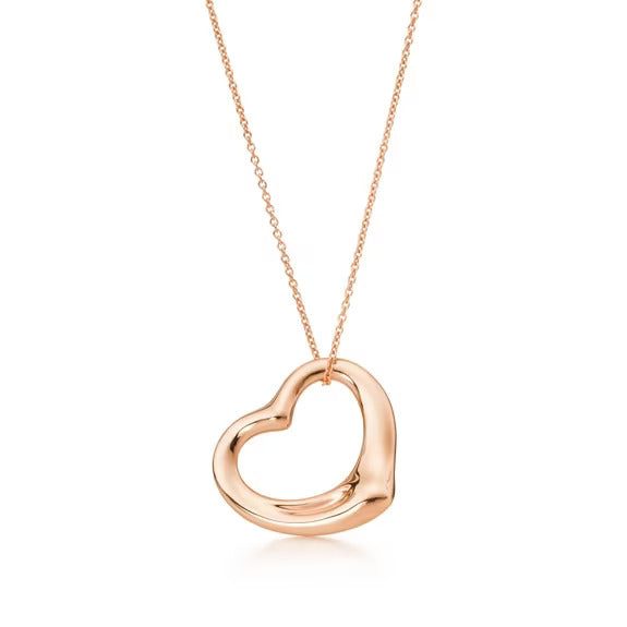 Tiffany Open Heart Pendant