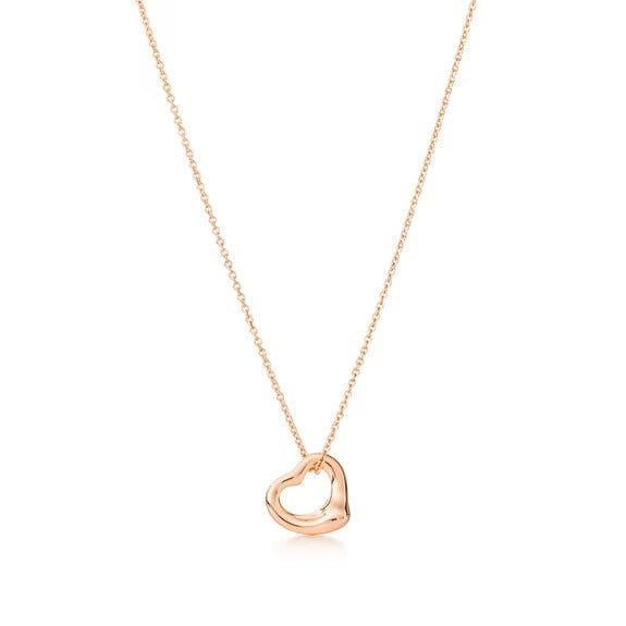 Tiffany Open Heart Pendant