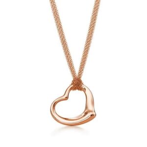 Tiffany Open Heart Mesh Pendant