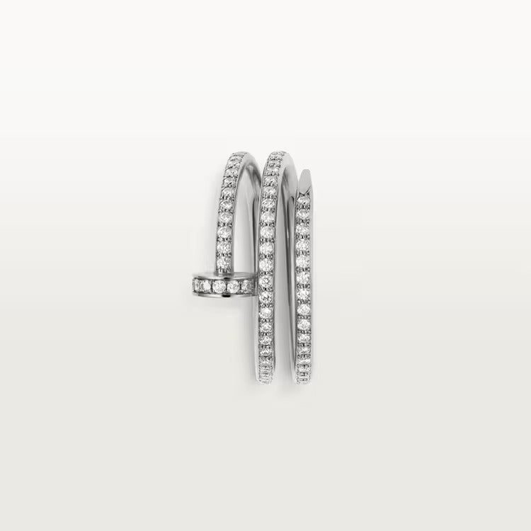 Cartier Juste un Clou ring, double, half-paved - Image 5