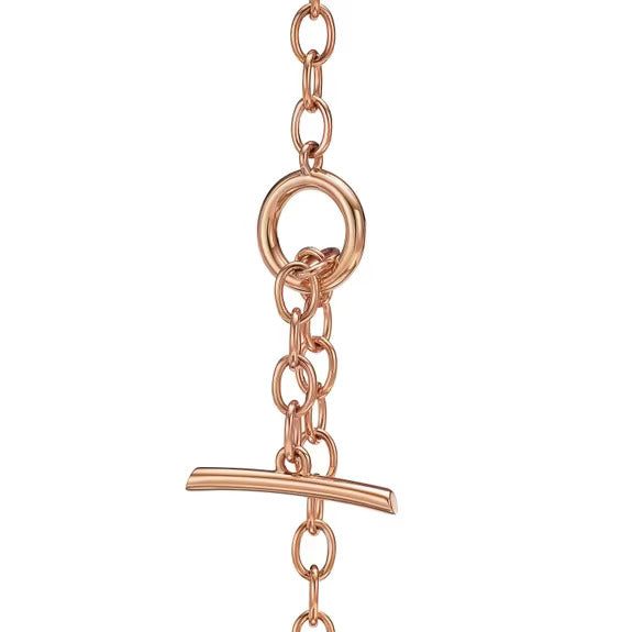 Tiffany Double Row Necklace in Rose Gold with Diamonds - Image 5