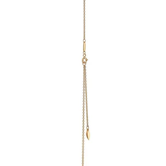 Tiffany Vine East West Pendant in Yellow Gold with Diamonds - Image 4