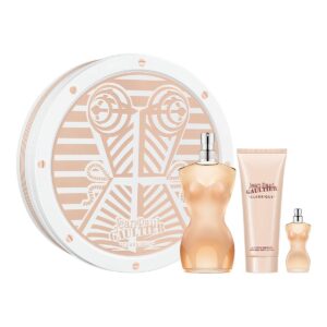 Jean Paul GaultierClassique Eau de Toilette 100ml with Body Lotion 75ml and Miniature 7ml