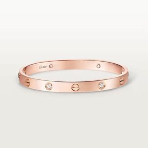 Cartier LOVE bracelet, classic model, 4 diamonds